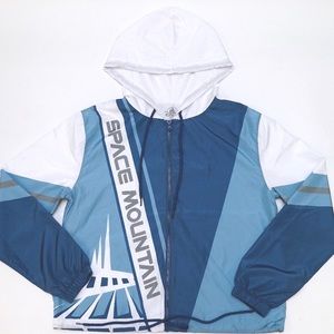 Disney space mountain rain coat in blue